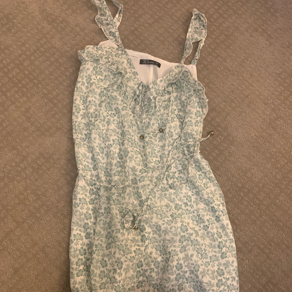 SIMPLEE RUFFLE MINI DRESS FLOUNCE HEM DRESS - Picture 4 of 8